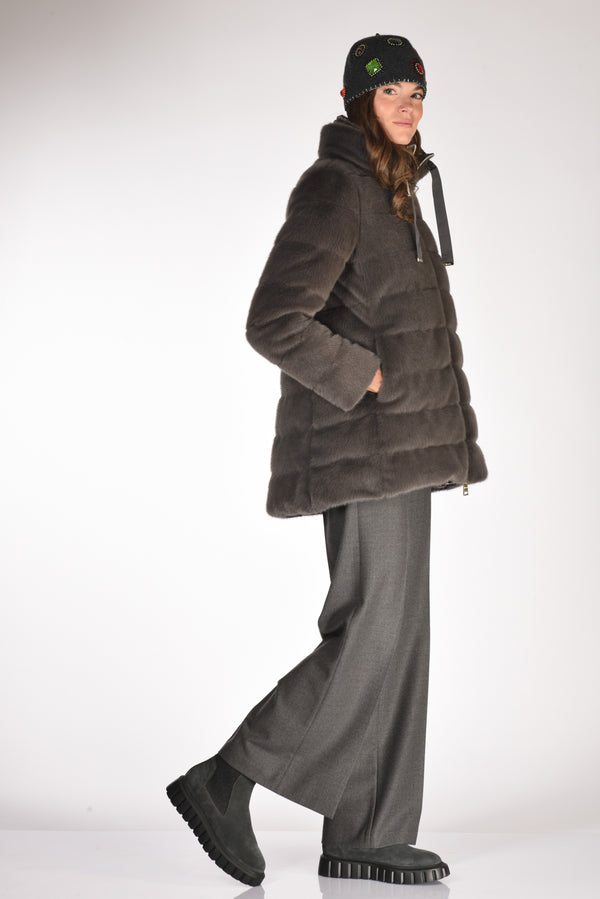 Voile Blanche Stivale Grenelle Grigio Scuro Donna-2