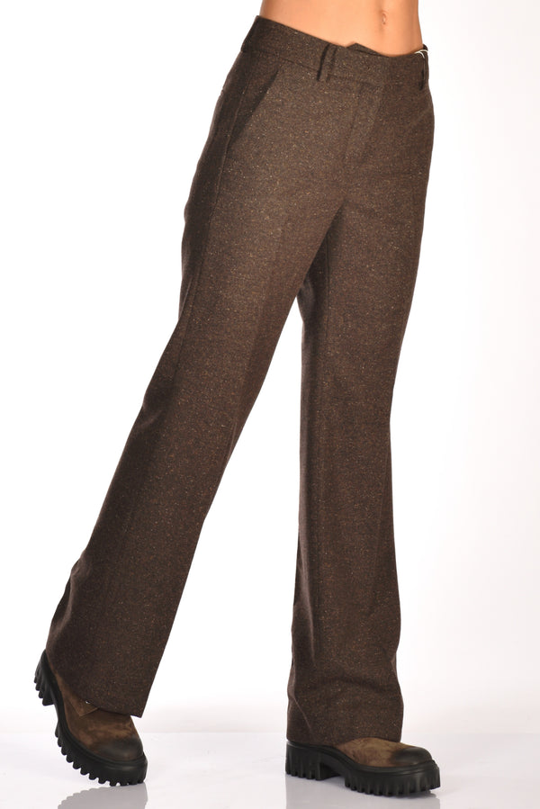Incotex Slowear Pantalone Petra Marrone Melange Donna