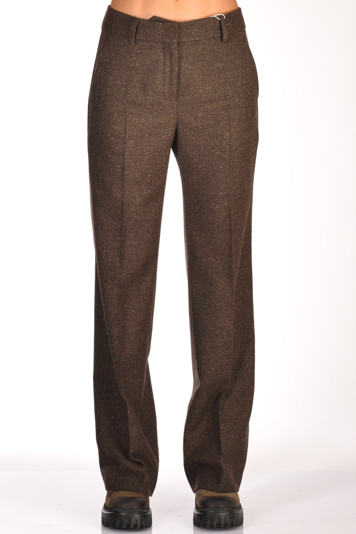 Incotex Slowear Pantalone Petra Marrone Melange Donna - 3