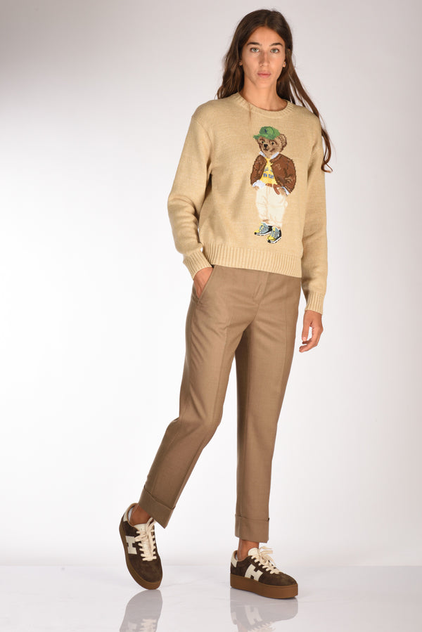 Incotex Slowear Pantalone Nevet Beige Scuro Donna-2