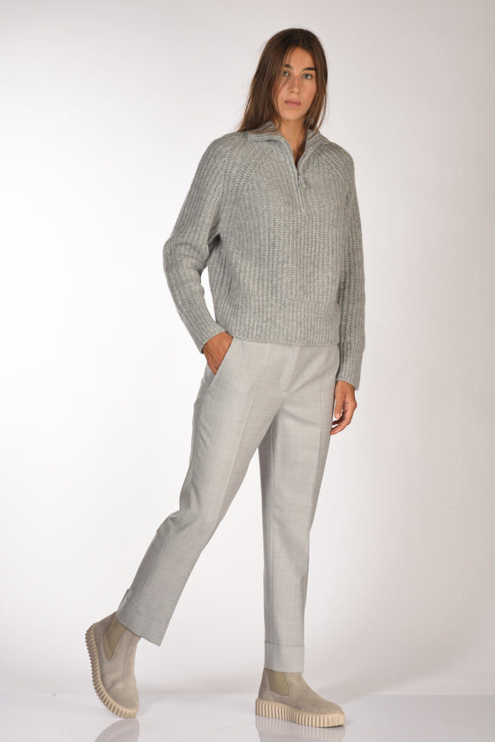 Incotex Slowear Pantalone Nevet Grigio Chiaro Donna - 2