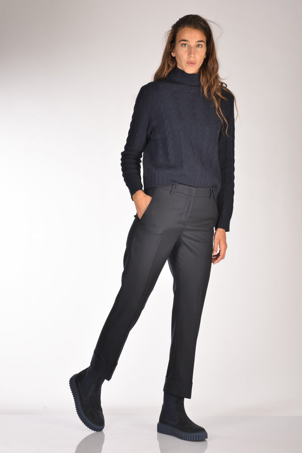 Incotex Slowear Pantalone Nevet Blu Donna-2