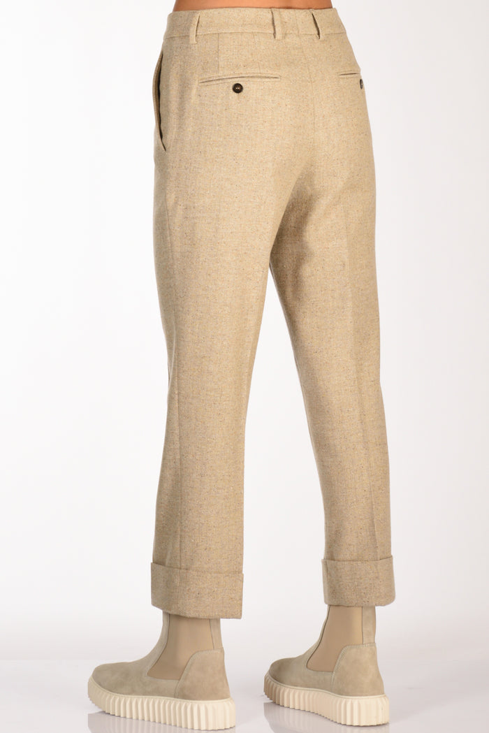 Incotex Slowear Pantalone Nevet Beige Melange Donna - 6