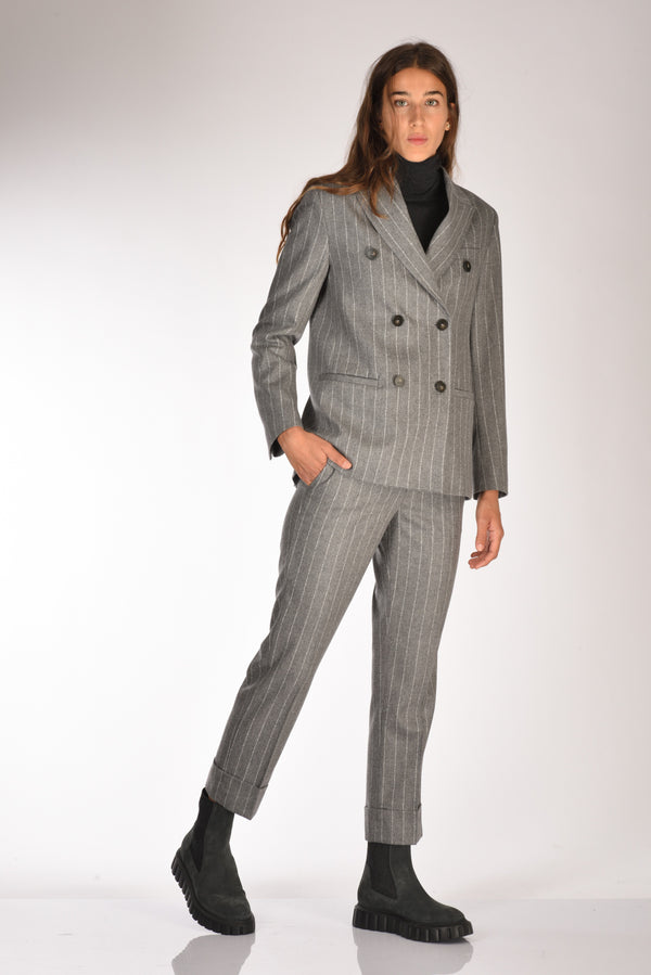 Incotex Slowear Pantalone Nevet Grigio Donna-2