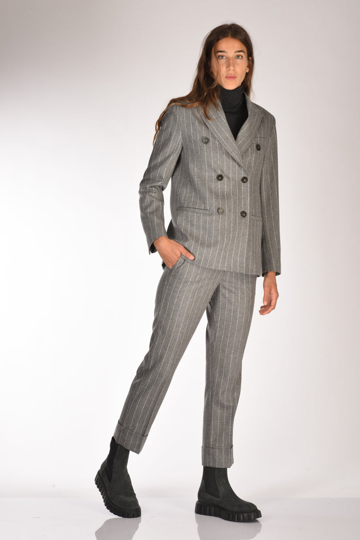 Incotex Slowear Pantalone Nevet Grigio Donna - 2