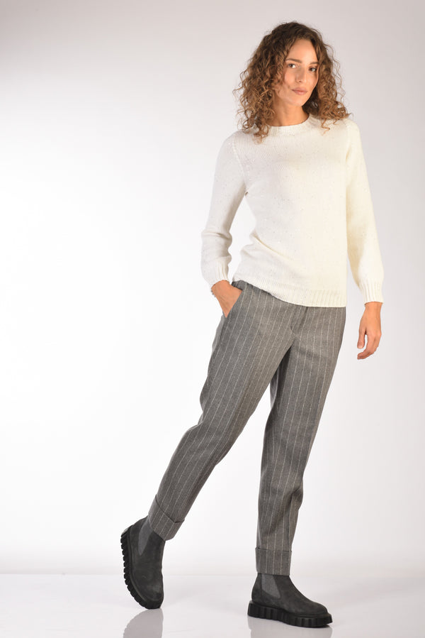 Incotex Slowear Pantalone Nevet Grigio Donna-2