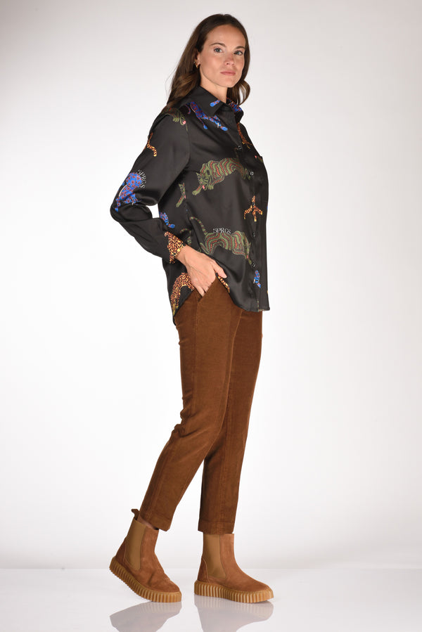 Incotex Slowear Pantalone Leyre Marrone Donna-2
