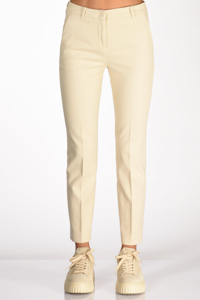 Incotex Slowear Pantalone Leyre Beige Chiaro Donna - 3