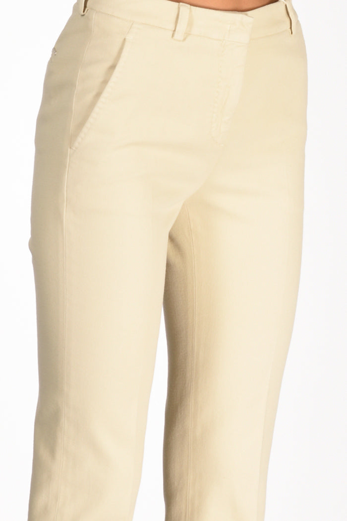 Incotex Slowear Pantalone Leyre Beige Chiaro Donna - 4