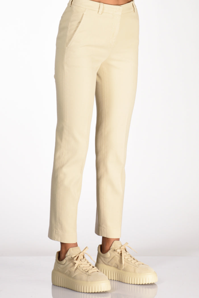 Incotex Slowear Pantalone Leyre Beige Chiaro Donna - 5