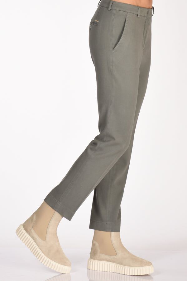 Incotex Slowear Pantalone Leyre Azzurro Polvere Donna
