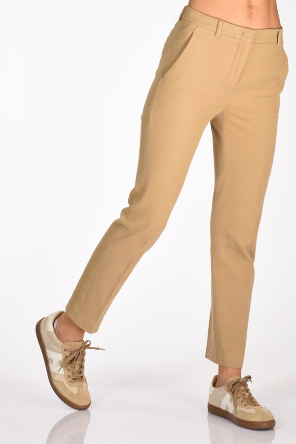 Incotex Slowear Pantalone Leyre Beige Donna