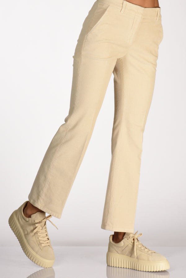 Incotex Slowear Pantalone Aylen Beige Chiaro Donna