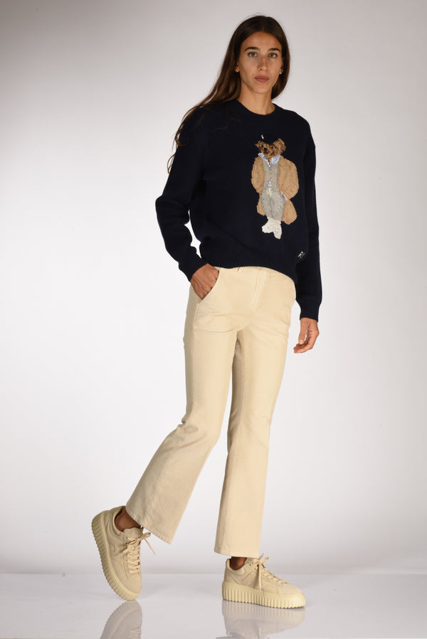 Incotex Slowear Pantalone Aylen Beige Chiaro Donna-2