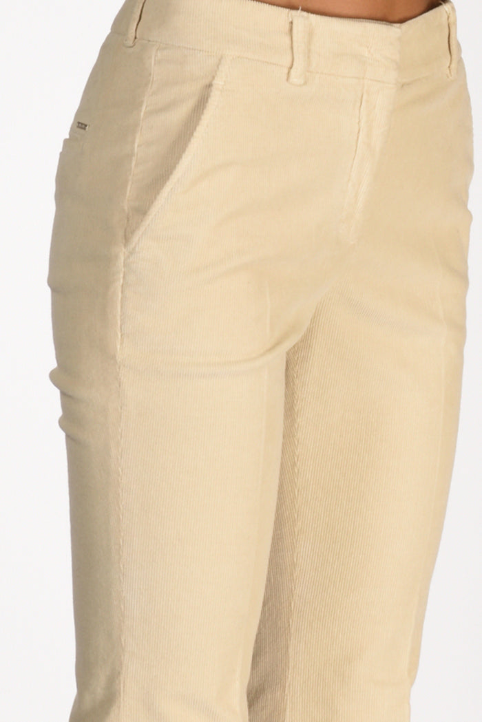 Incotex Slowear Pantalone Aylen Beige Chiaro Donna - 5