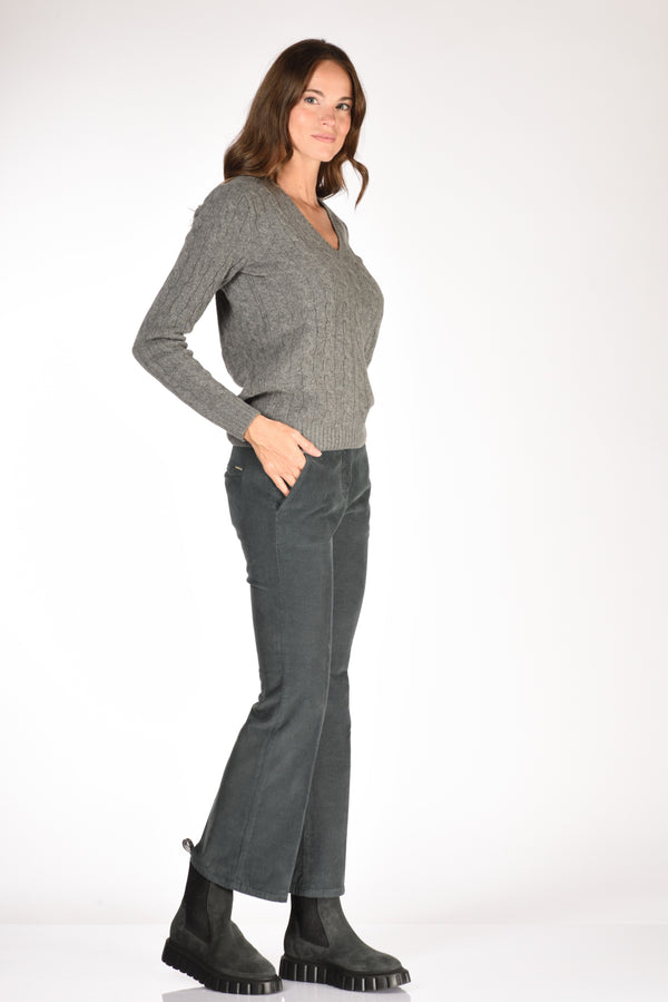 Incotex Slowear Pantalone Aylen Azzurro Polvere Donna-2