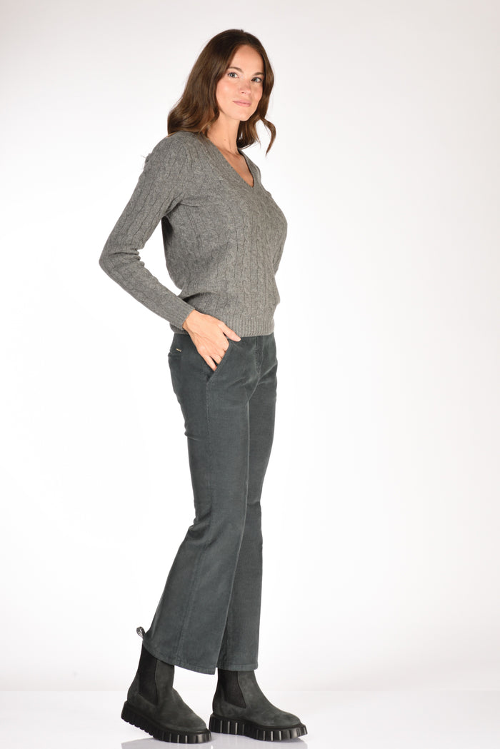 Incotex Slowear Pantalone Aylen Azzurro Polvere Donna - 2