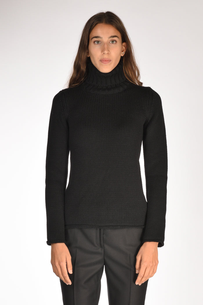 Zanone Slowear Collo Alto Nero Donna - 2