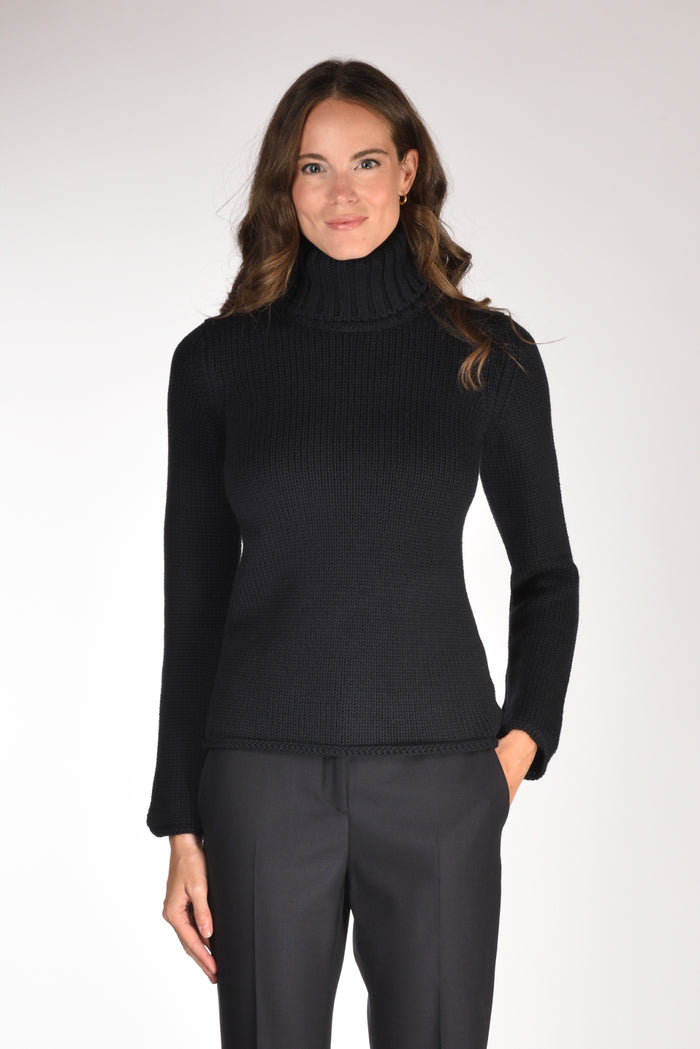 Zanone Slowear Collo Alto Blu Donna - 1