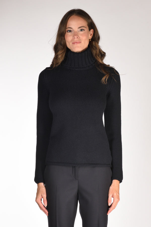 Zanone Slowear Collo Alto Blu Donna-2