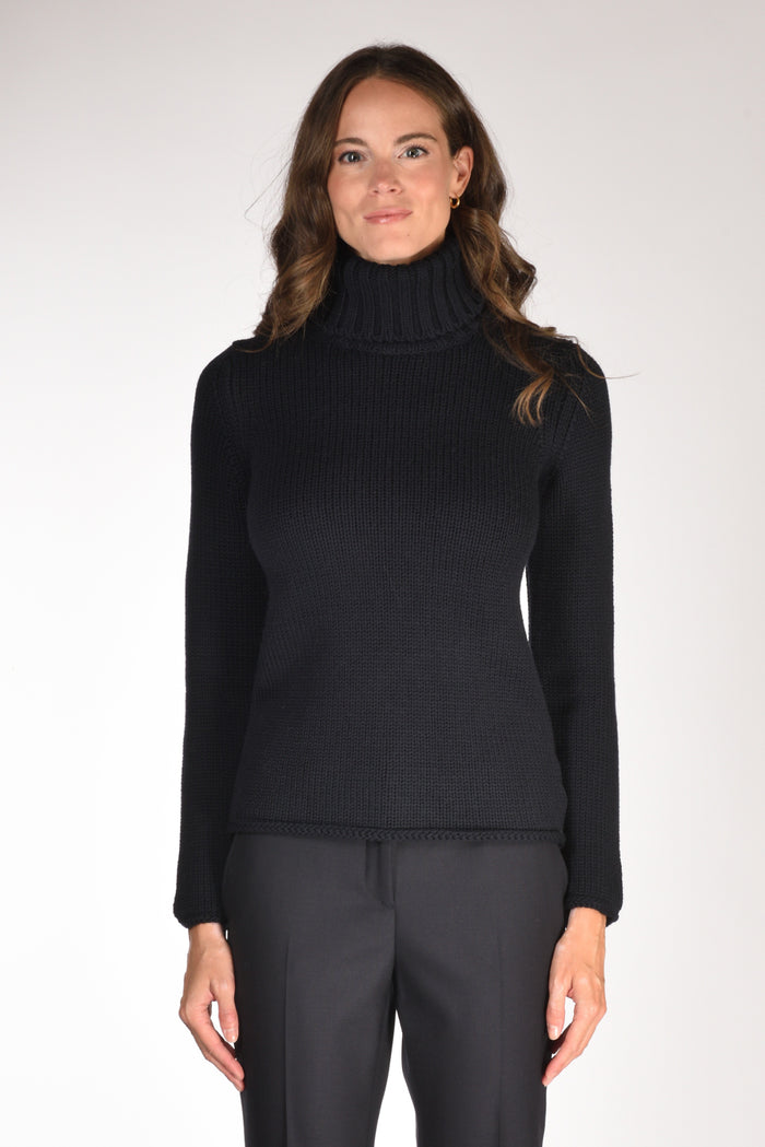 Zanone Slowear Collo Alto Blu Donna - 2