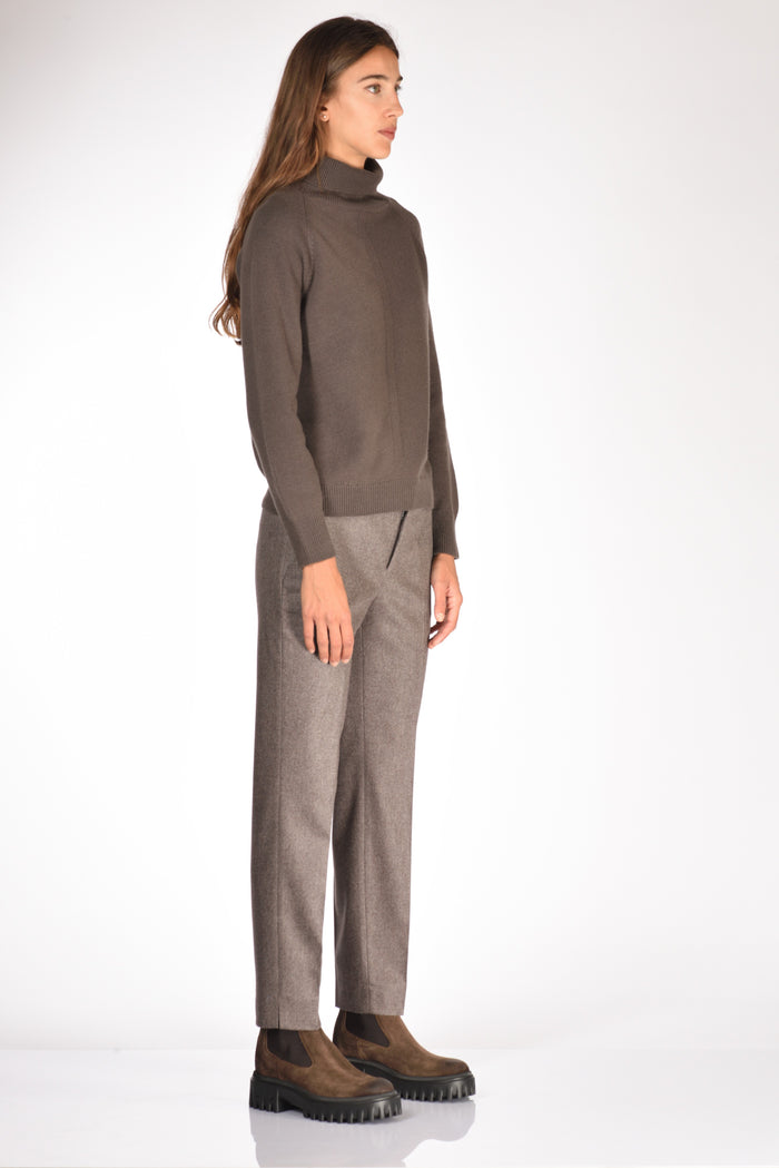 Zanone Slowear Maglia Lupetto Marrone Donna - 4