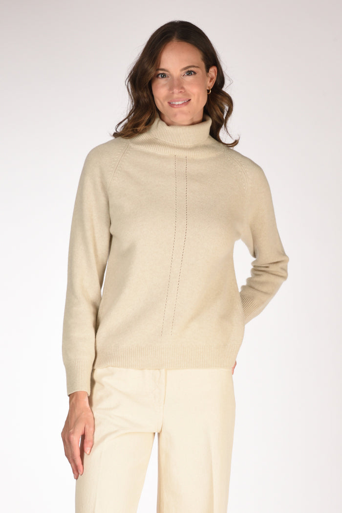 Zanone Slowear Maglia Lupetto Beige Chiaro Donna - 1