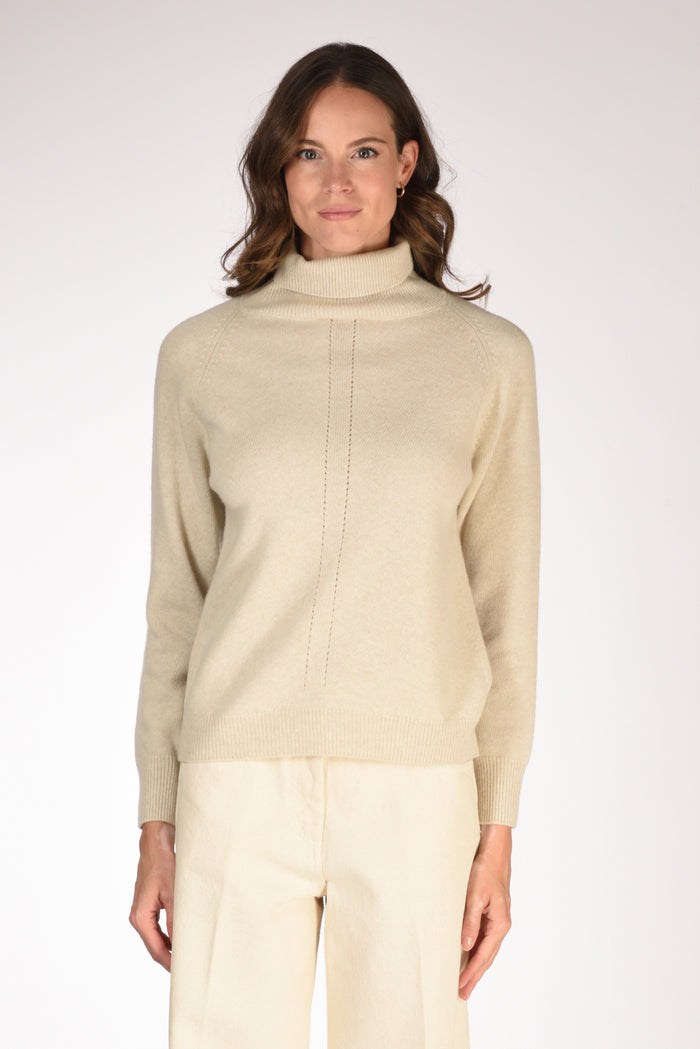 Zanone Slowear Maglia Lupetto Beige Chiaro Donna - 2