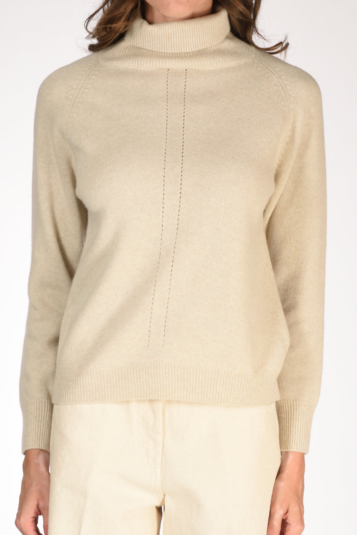 Zanone Slowear Maglia Lupetto Beige Chiaro Donna - 3