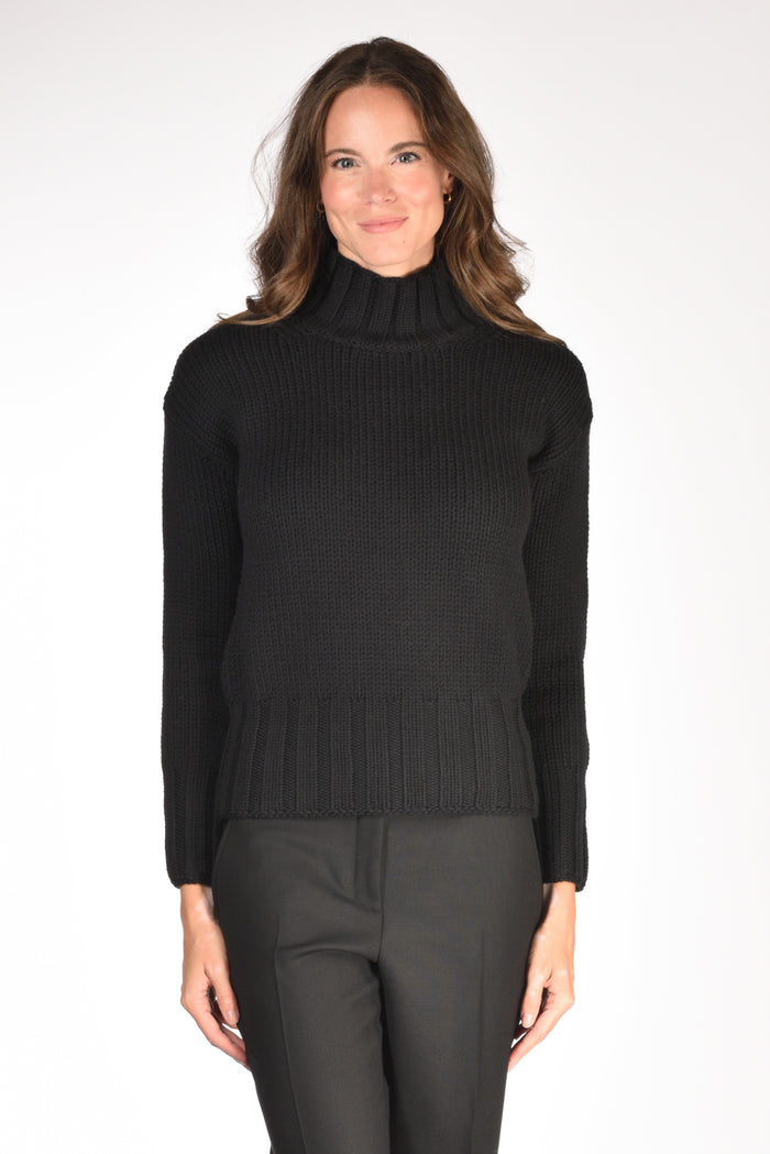 Zanone Slowear Maglia Lupetto Nero Donna - 2