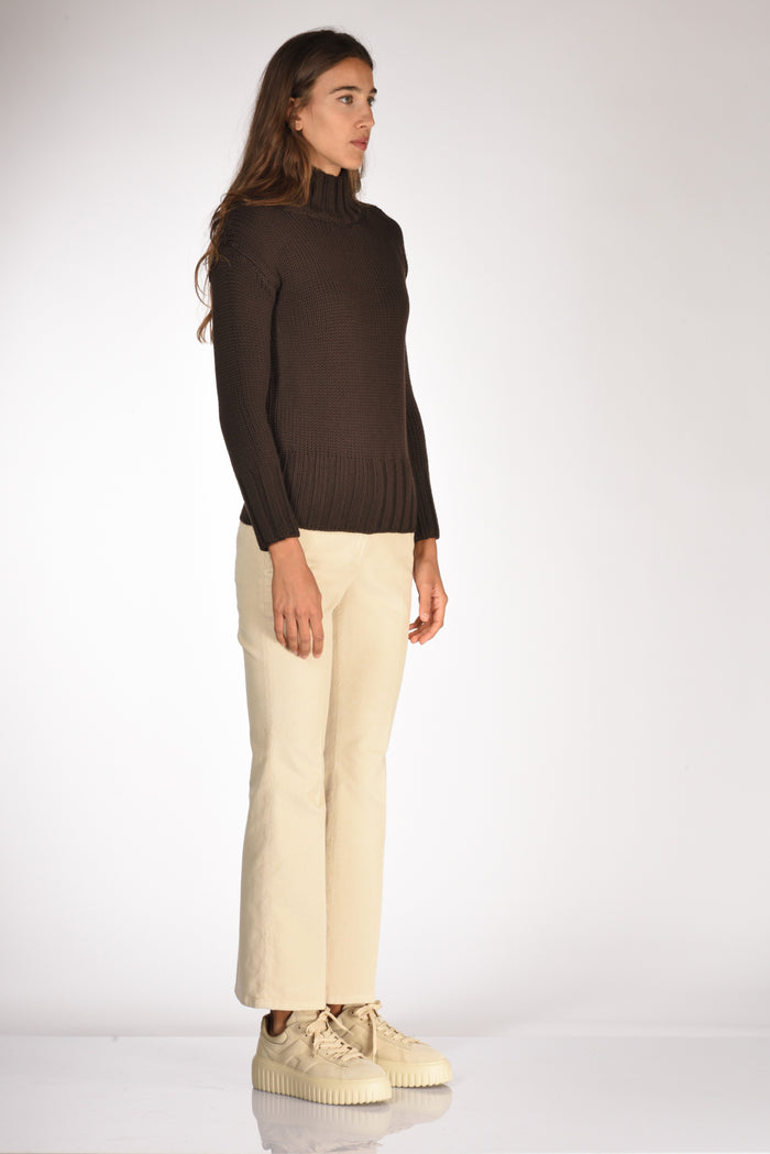 Zanone Slowear Maglia Lupetto Marrone Donna - 4