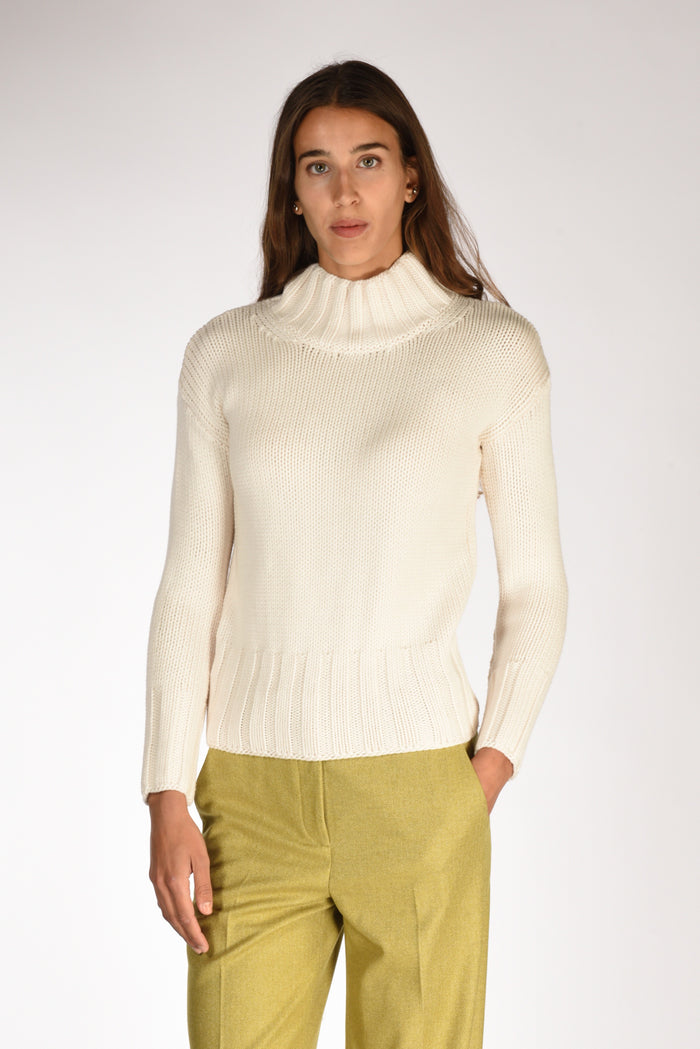 Zanone Slowear Maglia Lupetto Bianco Naturale Donna - 1