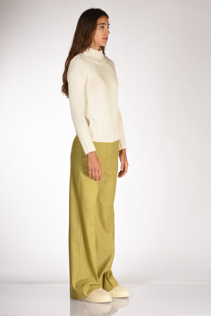 Zanone Slowear Maglia Lupetto Bianco Naturale Donna - 4