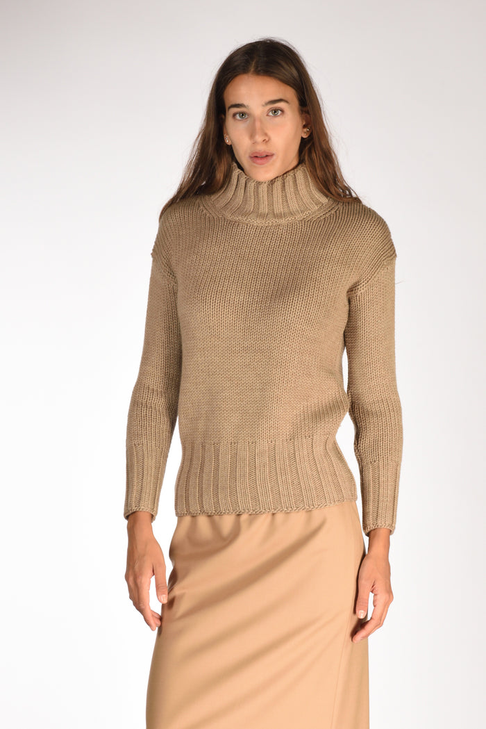 Zanone Slowear Maglia Lupetto Marrone Chiaro Donna - 1