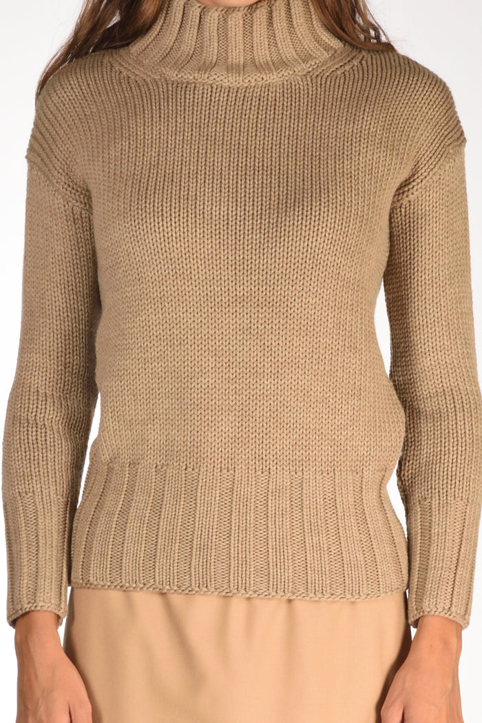 Zanone Slowear Maglia Lupetto Marrone Chiaro Donna - 3