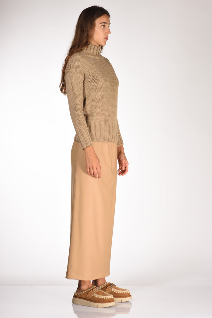 Zanone Slowear Maglia Lupetto Marrone Chiaro Donna - 4