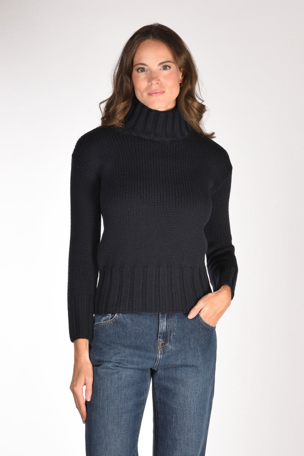 Zanone Slowear Maglia Lupetto Blu Donna