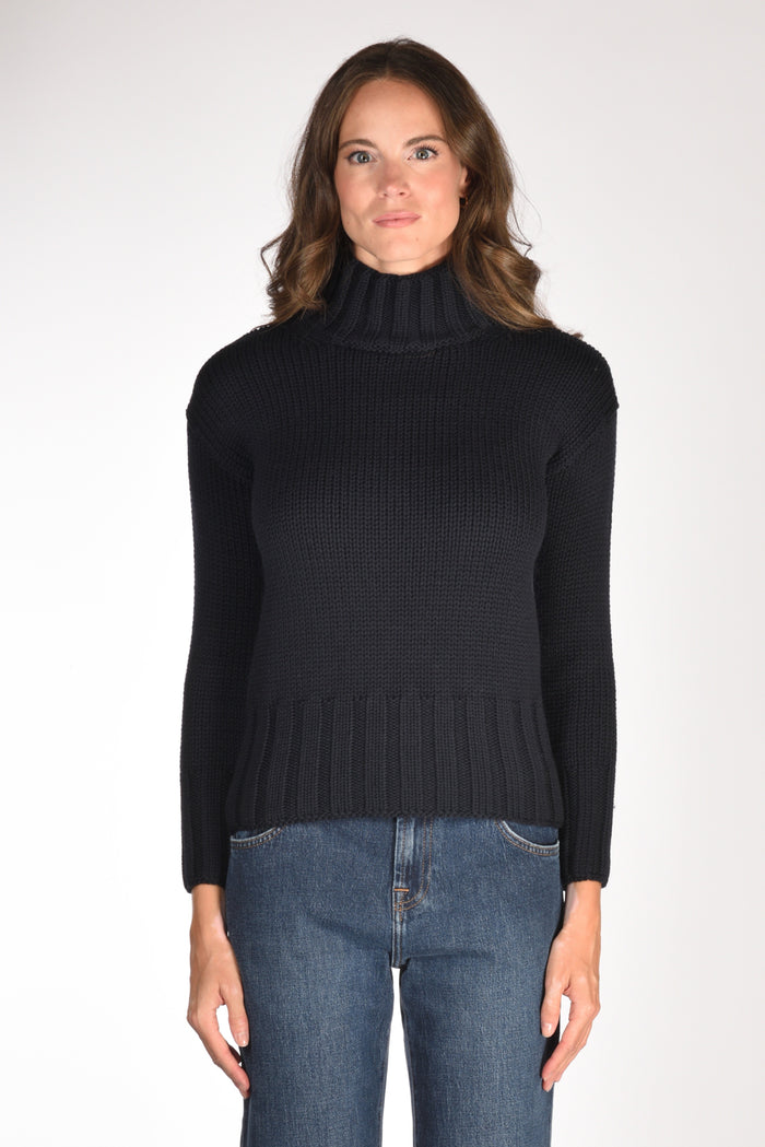 Zanone Slowear Maglia Lupetto Blu Donna - 2
