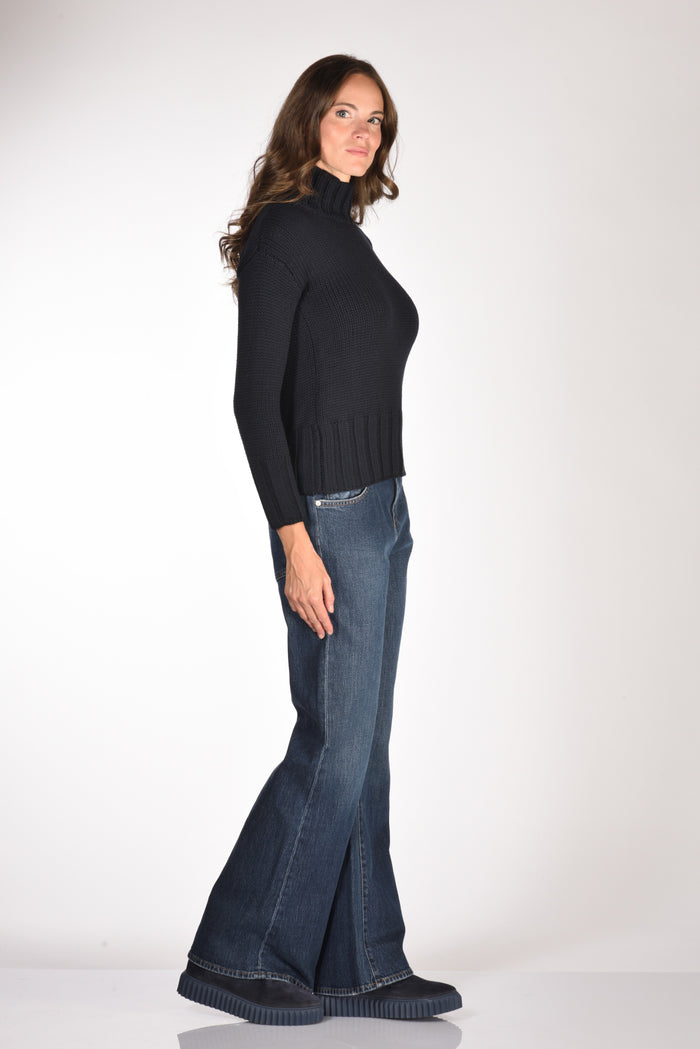 Zanone Slowear Maglia Lupetto Blu Donna - 4