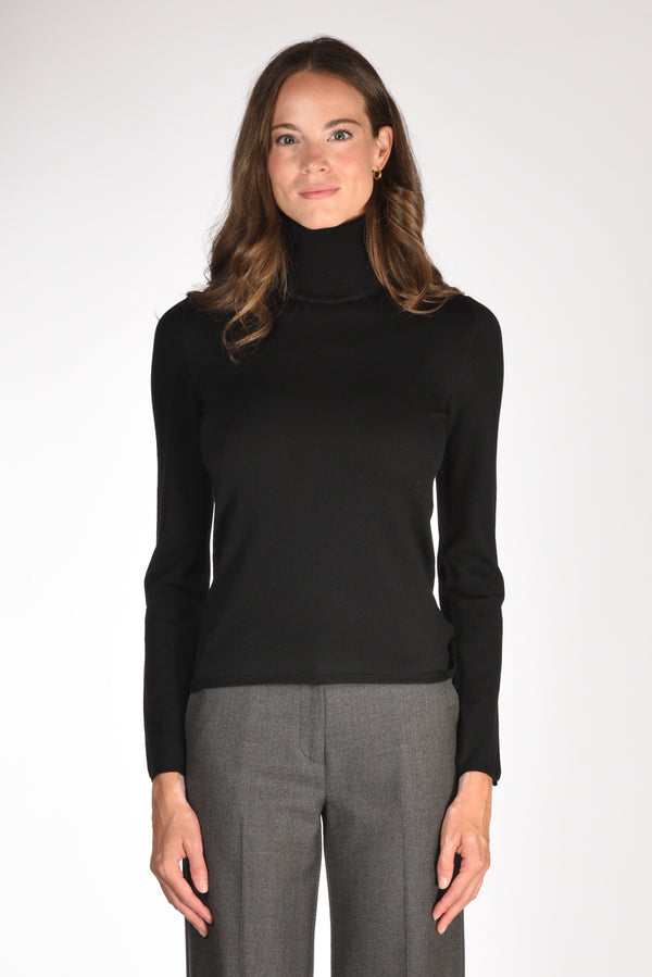 Zanone Slowear Collo Alto Nero Donna-2