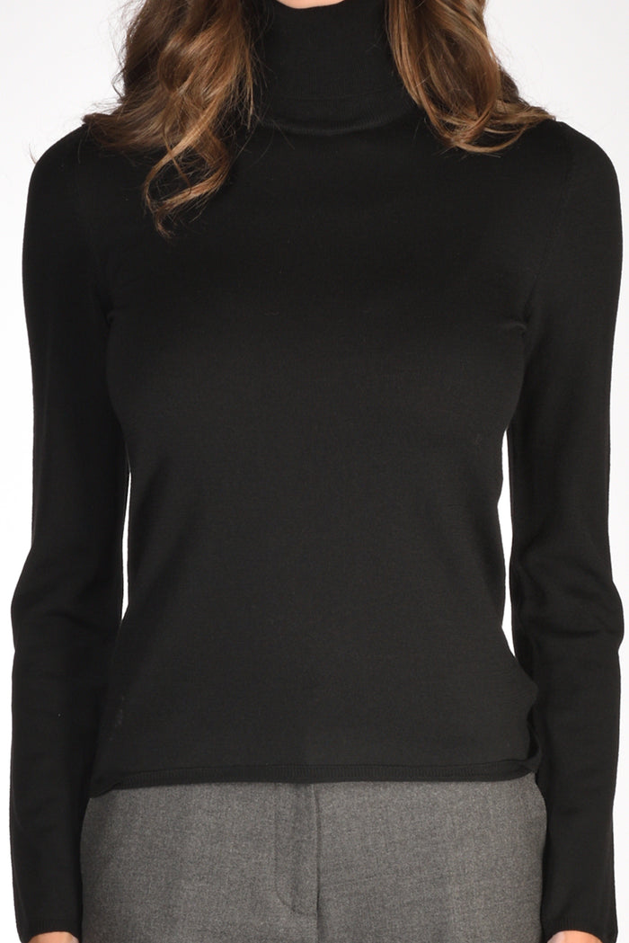 Zanone Slowear Collo Alto Nero Donna - 3