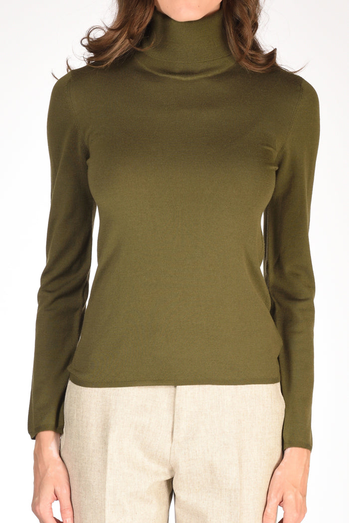 Zanone Slowear Collo Alto Verde Donna - 3