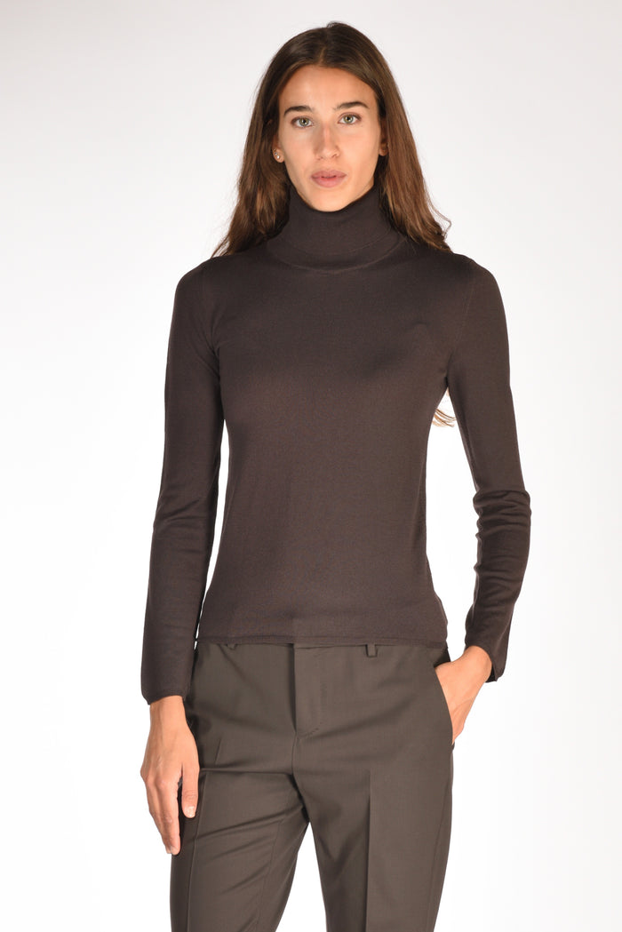 Zanone Slowear Collo Alto Marrone Donna - 1