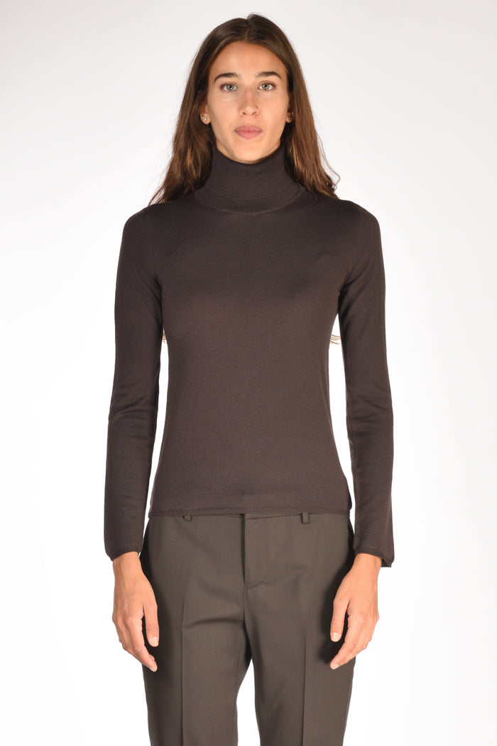 Zanone Slowear Collo Alto Marrone Donna - 2