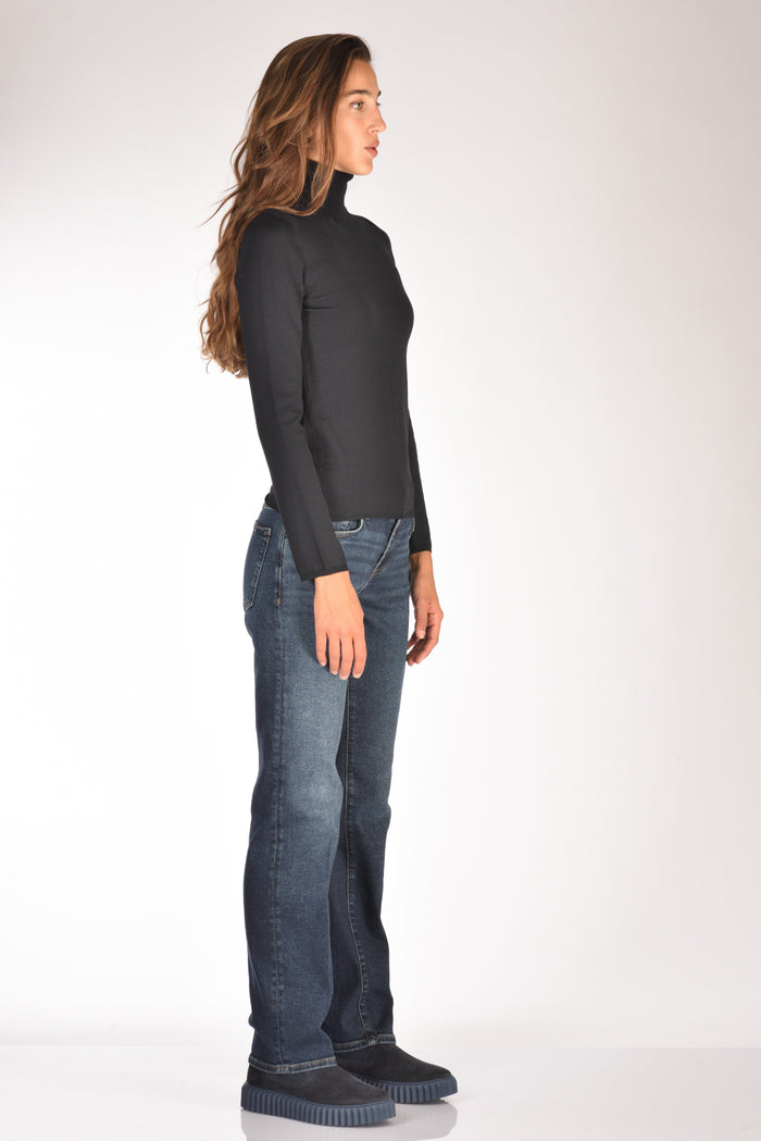 Zanone Slowear Collo Alto Blu Donna - 4