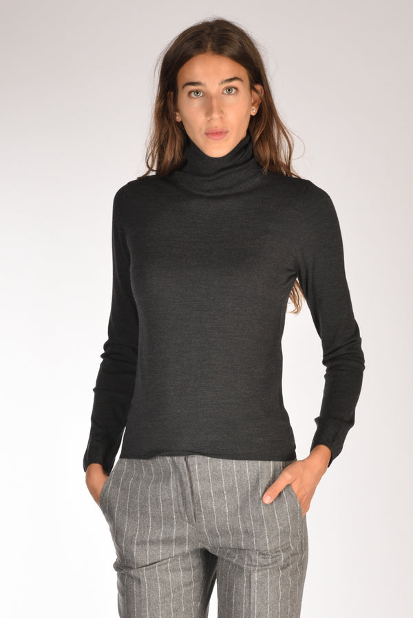 Zanone Slowear Collo Alto Grigio Melange Donna