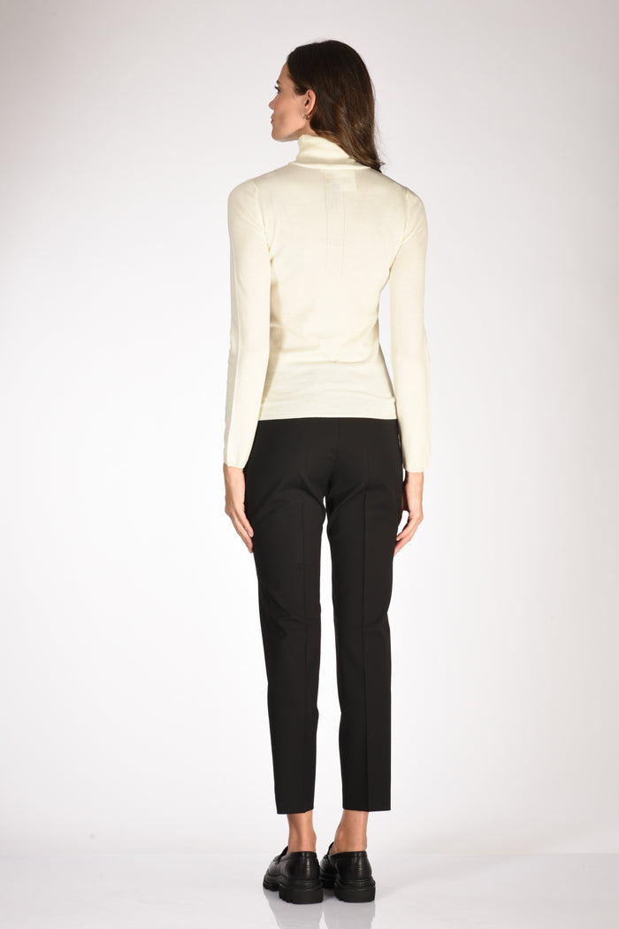 Zanone Slowear Collo Alto Bianco Latte Donna - 5