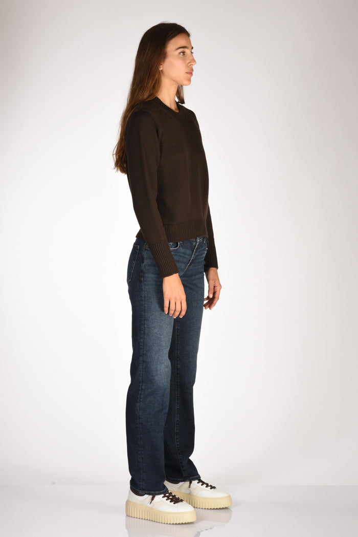 Zanone Slowear Maglia Girocollo Marrone Donna - 4
