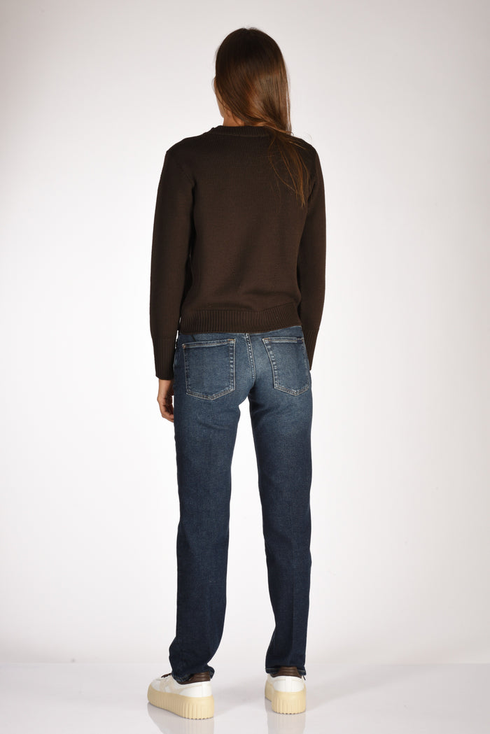 Zanone Slowear Maglia Girocollo Marrone Donna - 5