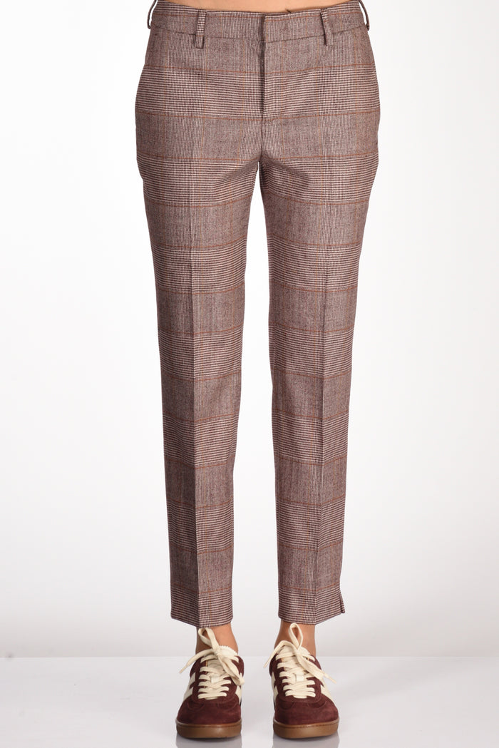 Pt Torino Pantalone New York Bianco/bordeaux Donna - 3